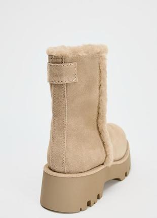 Zara кожаные ботинки6 фото