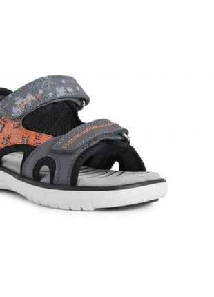 Geox детские сандалии босоножки maratea grey orange