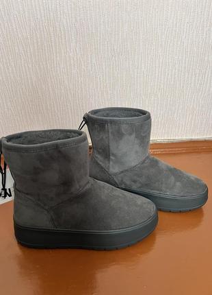 Новые угги zara серого цвета