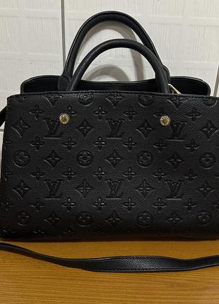 Кожаная сумка бренд lv