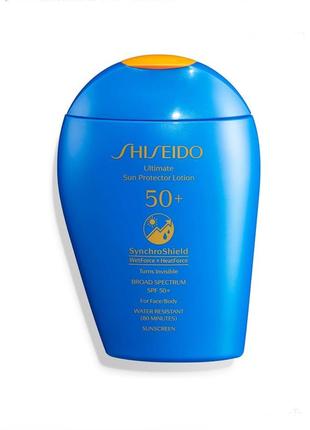 Солнцезащитный лосьон крем shiseido ultimemate sun protector lotion spf 50+ sunscreen 50 ml