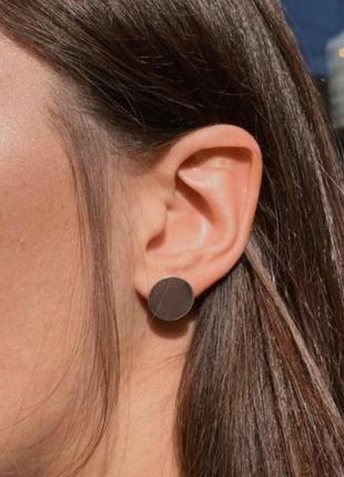 Тренд срібні сережки-гвіздочки, пусети, срібло 925, кульчики, ручна робота