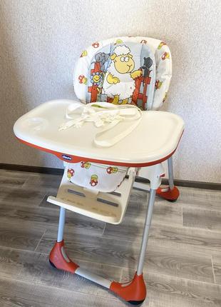 Стільчик для годування chicco polly 2в1