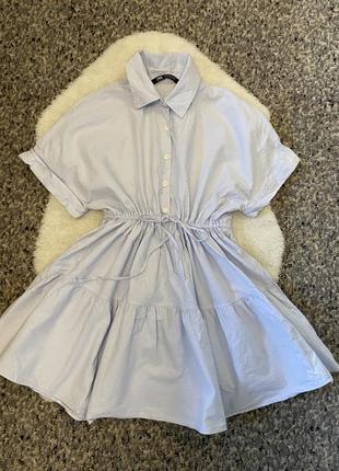 Блакитна сукня zara(код товара 190724)