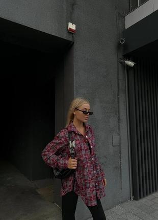 Женская рубашка в клетку