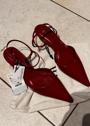 Лодочки туфли zara китен хил