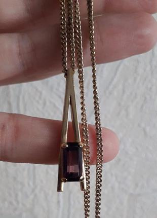 Винтаж колье ожерелье чокер кулон цепочка avon