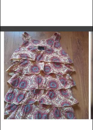 Топ винтаж в рюше хлопок винтаж. р.xs/s