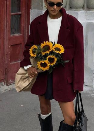 Кашемировый пиджак oversize