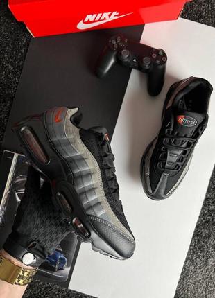 Мужские кроссовки nike m air max 95 prm black grey orange