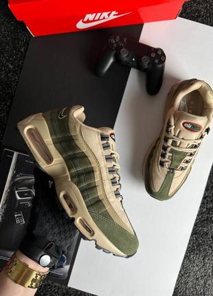 Мужские кроссовки nike m air max 95 prm beige khaki