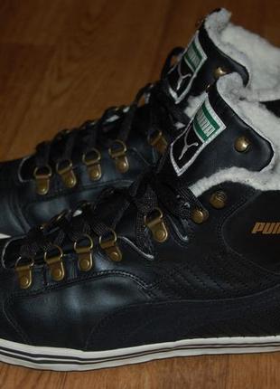 Зимние кожаные кроссовки ботинки 41 р puma