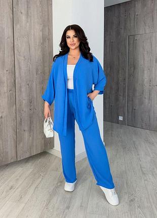 Женский легкий стильный костюм модель 2437