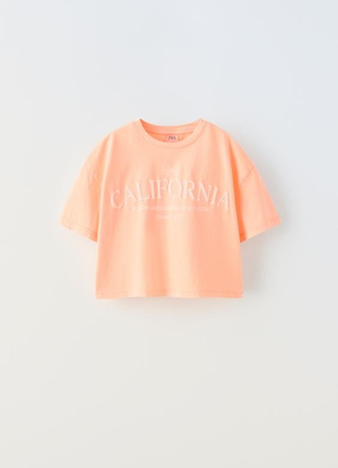 Футболка оверсайз для девочки zara,164,13,14,футболки,зара,хлопок, варенка, с надписью, с рисунком