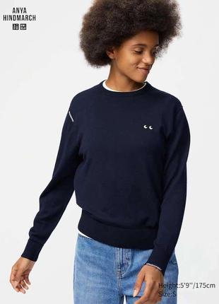 Джемпер uniqlo  anya hindmarc з мериносової вовни