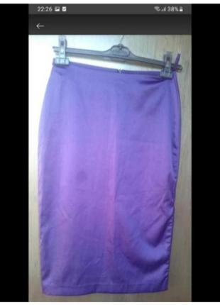 Юбка футляр миди винтаж. р.xs/s разрез сбоку.