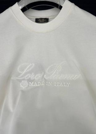 Loro piana футболка чоловіча чорна, біла