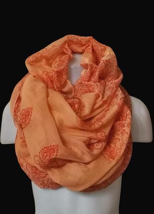 Об'ємний хомут вісімка шарф scarfs 4 you тонкий шарф