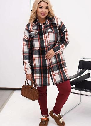 Подовжена сорочка з тканини байка