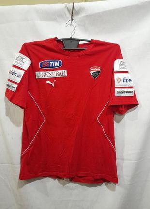 Спортивна футболка з написами ducati puma