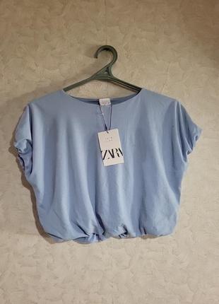 Топ для девочки zara 10 лет оверсайз лето
