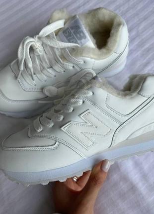 Кроссовки женские с мехом new balance 574