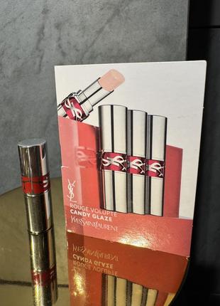 Yves saint laurent - candy glaze lip gloss stick - блиск для губ, 02 healthy glow plumper, 1 g