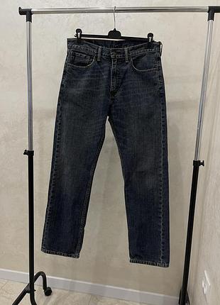 Классические джинсы темно синие levi’s levis 505 штаны