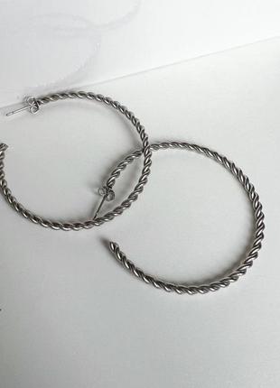 Серьги кольца медицинская сталь