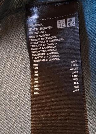 Шерстяной джемпер uniqlo 4
