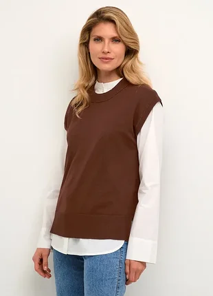 Коричневая жилеточка h&m 8-10 размера