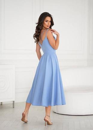 Женское коктейльное платье-миди / женское вечернее платье