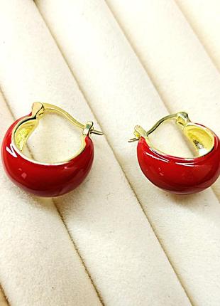 Сережки бижутерия цветные на каждый день