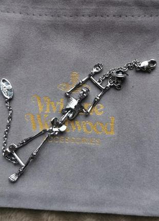 Vivienne westwood skeleton браслет дизайнерский