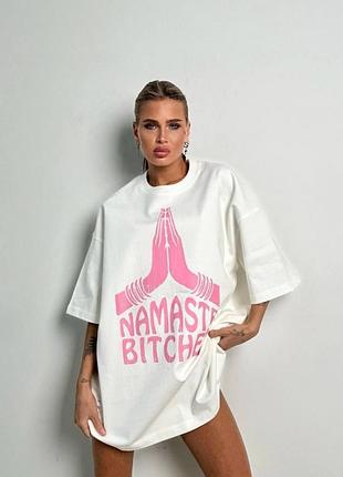 Стильна футболка з трендовим написом 🙏🏻