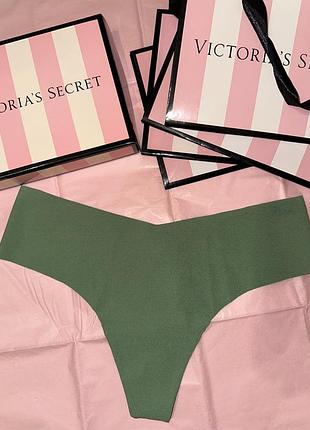 Трусики victoria’s secret бесшовные бикини pink стринги