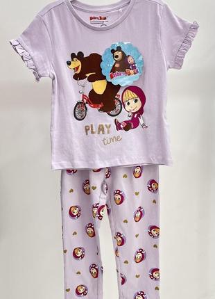Піжама, комплект, костюм « маша та ведмідь»