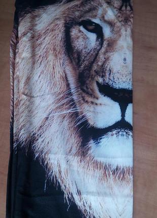 Стильные 3d леггинсы, лосины 3д лев