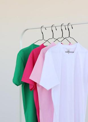 Біла 🤍оверсайз базова футболка 100% бавовна fruit of the loom valueweight 33 кольори однотонні8 фото