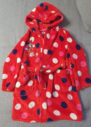 Детский махровый халат для девочки