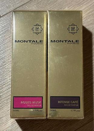 Продам духи montale roses musk и intense cafe 50 м