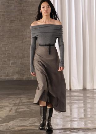 Спідниця з вовни, вовняна спідниця zara