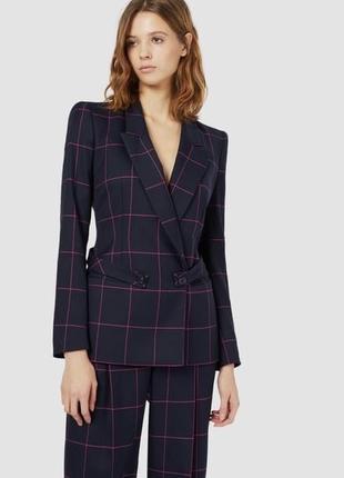 Emporio armani пиджак женский однобортный в клетку классический