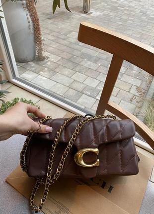 Кожаная сумка coach premium