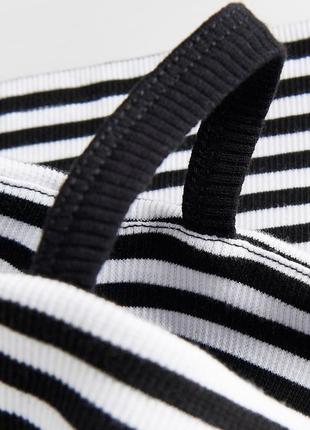 Гольф reserved в смужку чорно біла кофтинка бавовняний4 фото