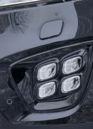 Противотуманные фары (птф) для kia sorento 2014-2017, модель um, в виде кубиков.