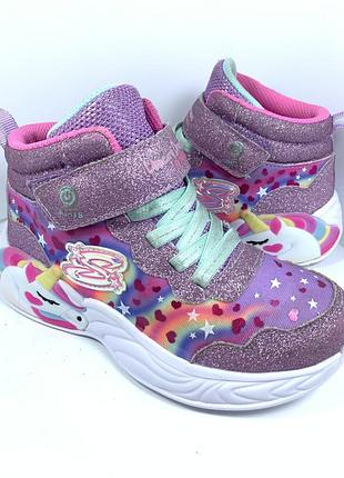 Черевики демісезонні з підсвіткою skechers