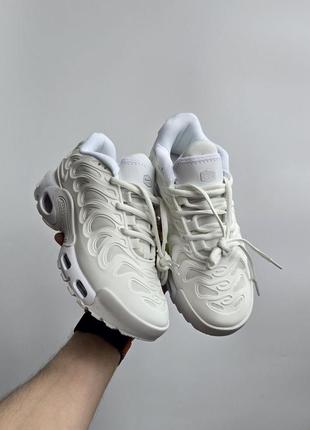 Кожаные кроссовки nike air max plus drift • white