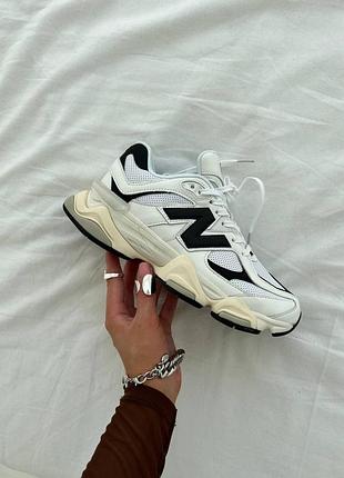 Кроссовки женские new balance 9060 white black