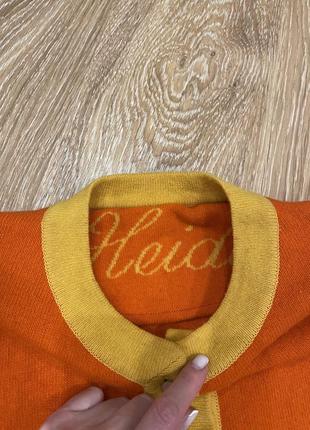 Яркий кардиган 80% wool винтаж 6